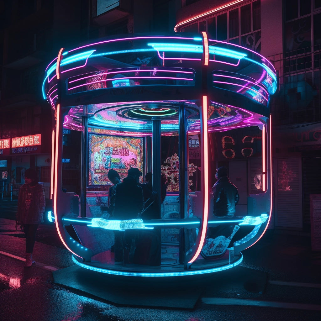 laser carousel - postcards