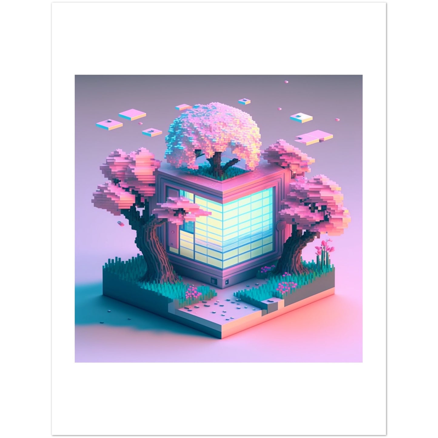 voxel wave spa - postcards