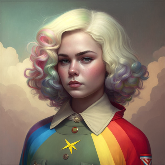 comrade rainbow - framed poster